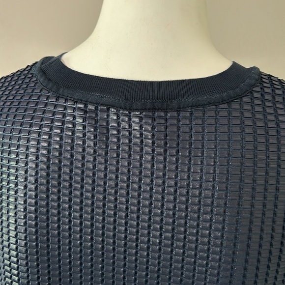 VINCE Mesh Lattice Overlay Silk Lined and Layered Tank Top Sleeveless Sz XS - Picture 7 of 14